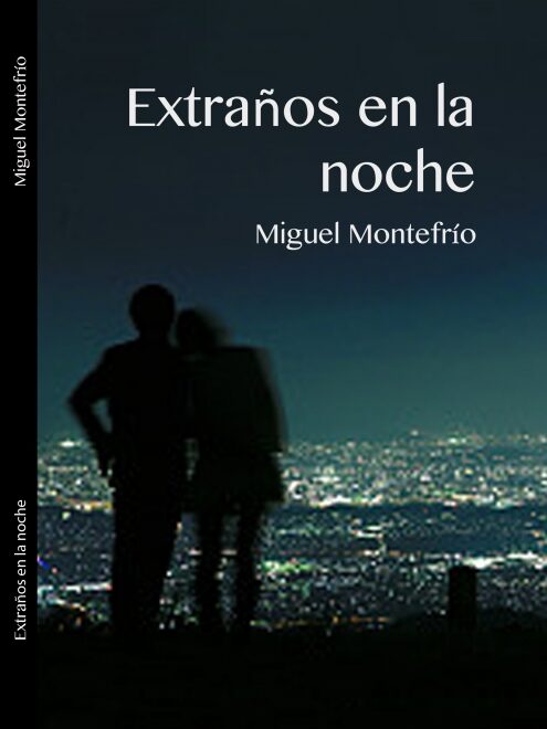 Portada del libro 'Extraños en la noche', de Miguel Montefrío. Bubok.