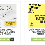 Descarga nuestras guías gratuitas para publicar tu libro