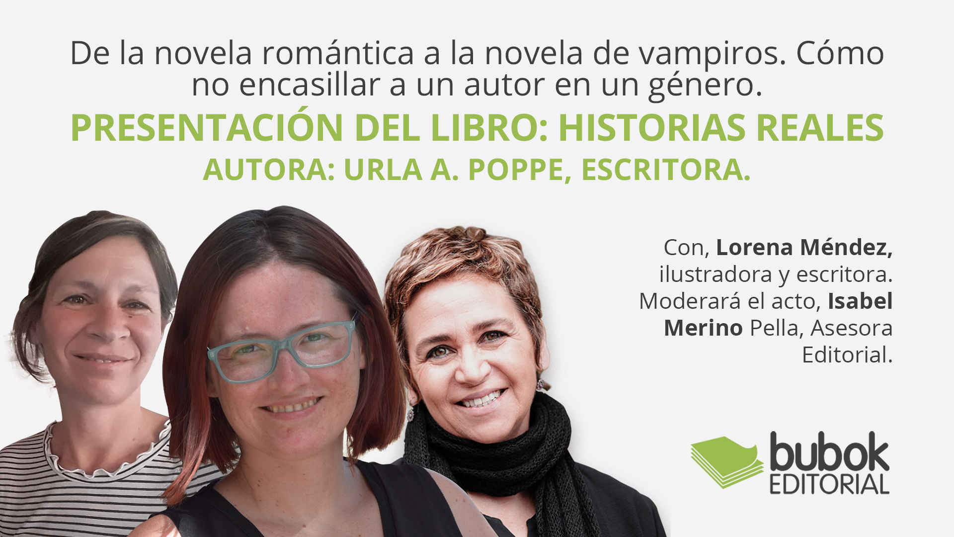 De la novela romántica a la novela de vampiros. Cómo no encasillar a un autor en un género.