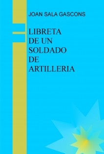 LIBRETA DE UN SOLDADO DE ARTILLERIA