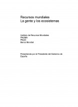 Recursos mundiales: La gente y los ecosistemas