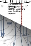 CAMINHOS SEM NOME:  Uma Carta para Paul David Hewson