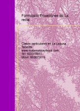 Formulario Ecuaciones de La recta