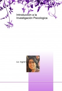 Introducción a la Investigación Psicologica