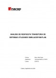 ANALISIS DE RESPUESTA TRANSITORIA DE SISTEMAS UTILIZANDO SIMULADOR MATLAB.