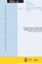 Libro TEXTOS LEGALES Nº 7/2010 "INSTRUCCIONES CONFECCIÓN NÓMINAS DE FUNCIONARIOS. MEDIDAS EXTRAORDINARIAS", autor Libros del Ministerio de Hacienda