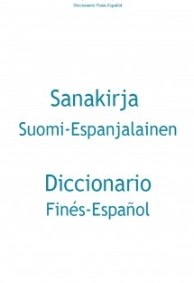 Diccionario Finés-Español