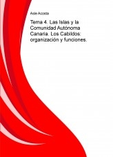 Tema 4. Las Islas y la Comunidad Autónoma Canaria. Los Cabildos: organización y funciones.