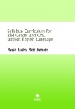 Syllabus, Curriculum for 2nd Grade, 2nd CPE. subject: English Language