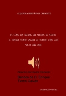 Bandos de D. Enrique Tierno Galván