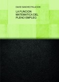 LA FUNCION MATEMATICA DEL PLENO EMPLEO.