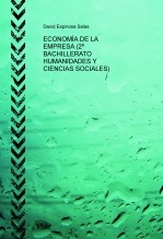 Economía de la Empresa (2º Bachillerato Humanidades y Ciencias Sociales)