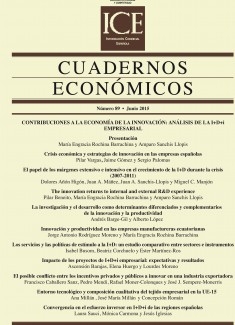 Cuadernos Económicos. Información Comercial Española (ICE). Núm 89 Contribuciones a la Economía de la Innovación: análisis de la I+D+i empresarial