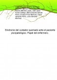 Síndrome del cuidador quemado ante el paciente pluripatológico. Papel del enfermero.