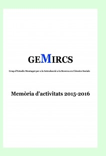 GEMIRCS. Memòria d'Activitats 2015-2016