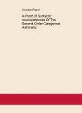 A Proof Of Syntactic Incompleteness Of The Second-Order Categorical Arithmetic