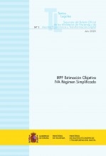 Libro TEXTO LEGAL Nº 1/2020 "IRPF Estimación Objetiva - IVA Régimen Simplificada", autor Libros del Ministerio de Hacienda