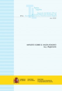 TEXTO LEGAL Nº 6/2020 "IMPUESTO SOBRE EL VALOR AÑADIDO"