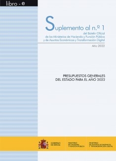 SUPLEMENTO AL Nº 1/2022 "PRESUPUESTOS GENERALES DEL ESTADO PARA EL AÑO 2022"