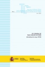 Libro TEXTO LEGAL Nº 6/2022 "LEY GENERAL DE TELECOMUNICACIONES" (Actualización mayo 2022), autor Libros del Ministerio de Hacienda