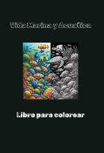 Libro Cartilla de Vida Marina y Acuática para colorear, autor Coloreando Libros