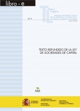 Libro TEXTO LEGAL Nº 9/2024 "TEXTO REFUNDIDO DE LA LEY DE SOCIEDADES DE CAPITAL" (Actualización junio 2024), autor Libros del Ministerio de Hacienda